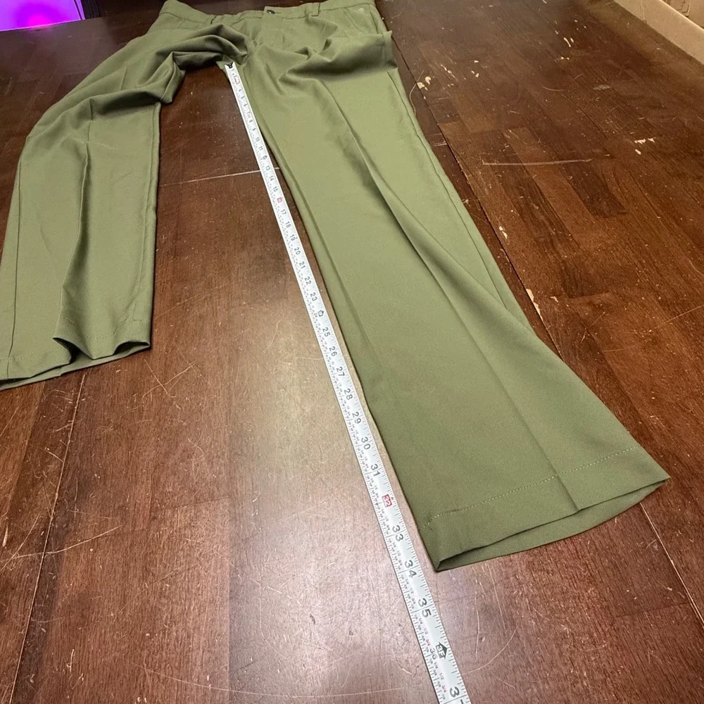 Adidas Golf Pants Mens 34x34 Olive Green Ultimate365 Performance HR9050